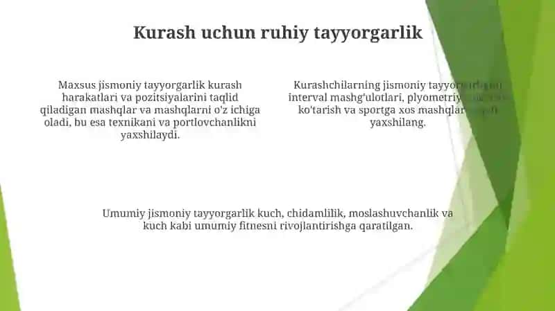 Kurash turlarida umumiy jismoniy tayyorgarlik 4