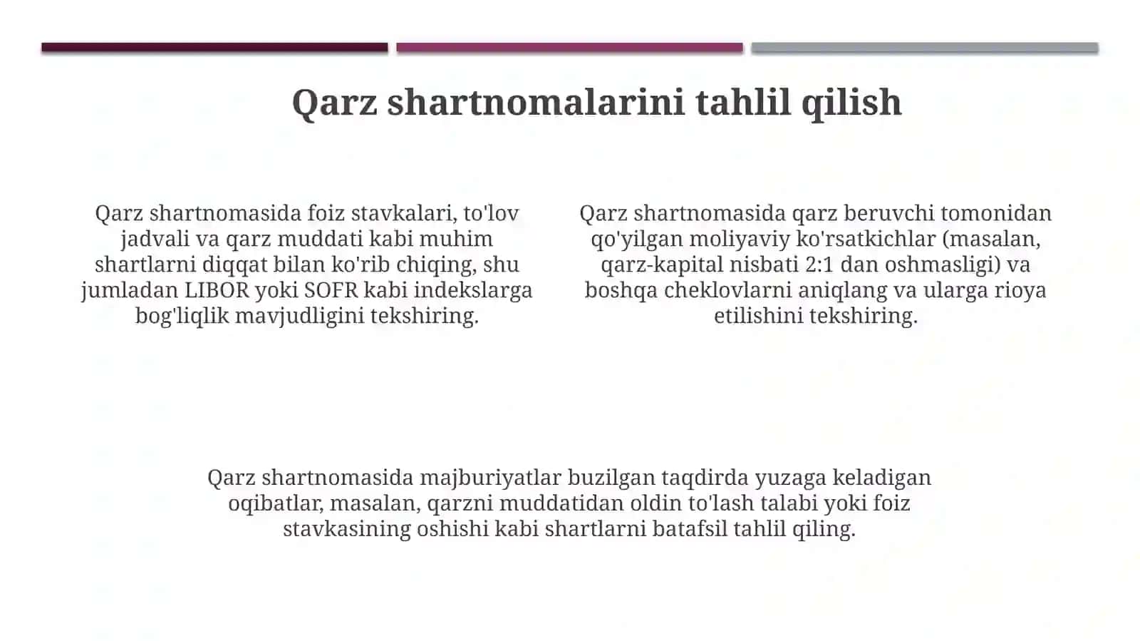 Uzoq muddatli qarzdorlik auditi 4