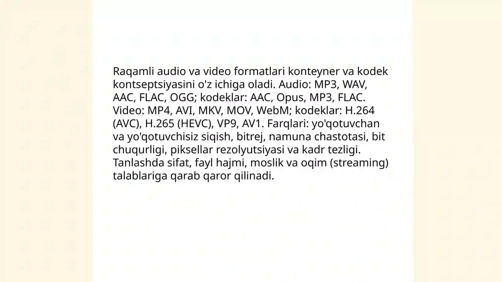 Texnik tizimlari multimedia dasturlaridan foydalanish texnologiyalari 4