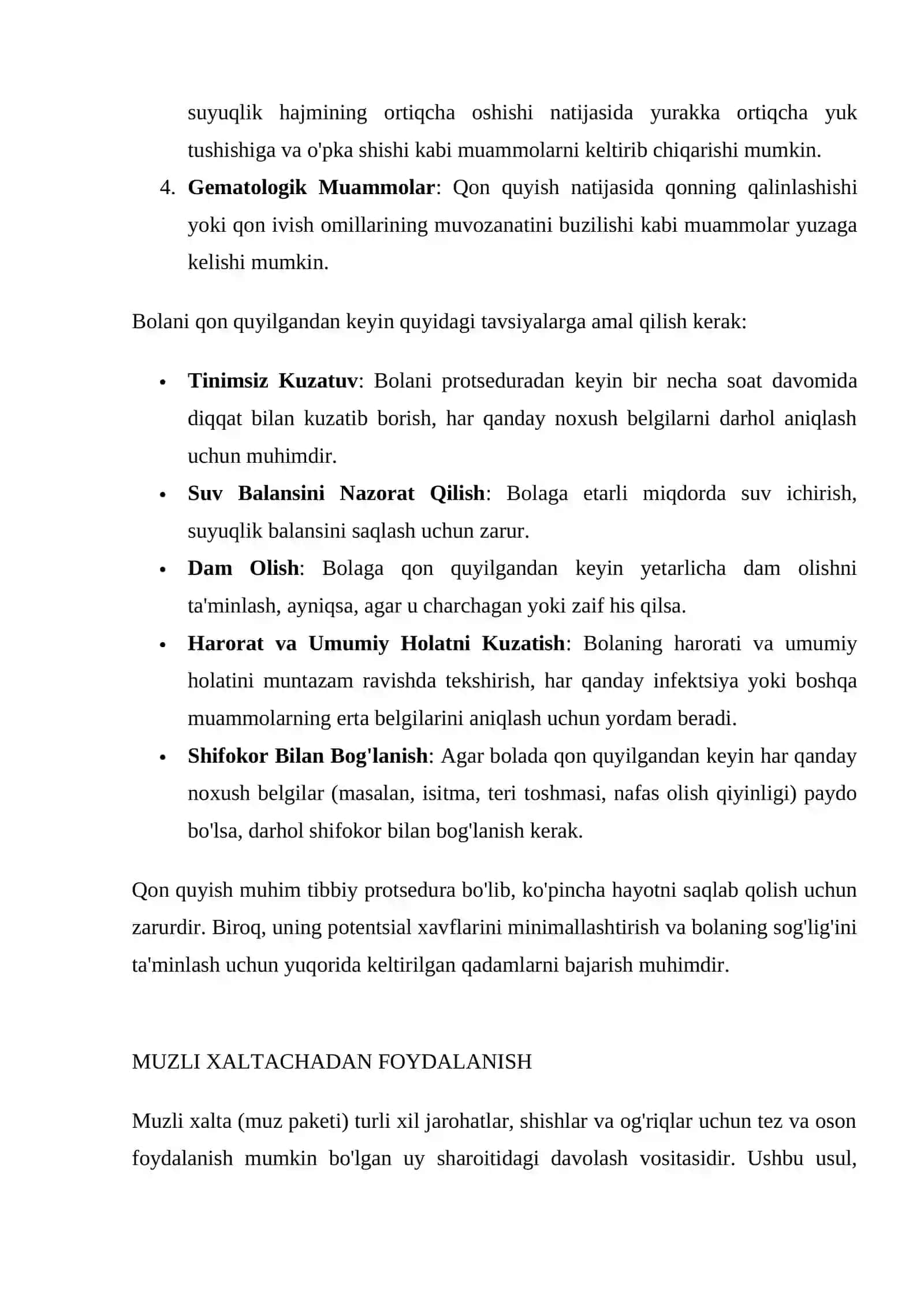 Bemor bolani ko'zdan kechirish va umumiy qon tahlilining natijalarini olash 4