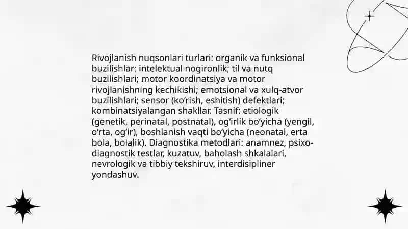Rivojlanishida nuqsoni boʻlgan bolalarni psixologik tashxis qilish 4