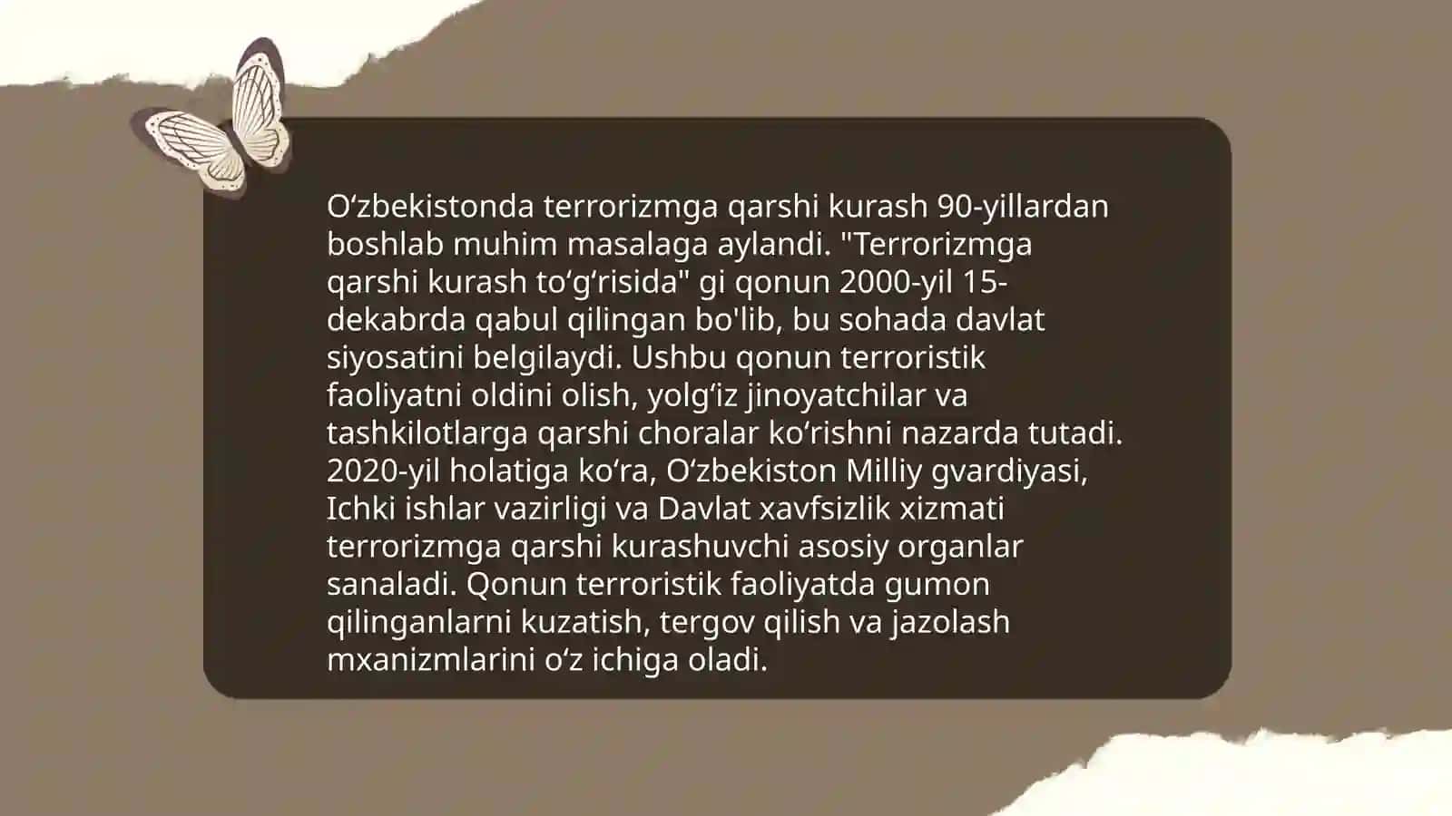 O'zbekistonning terrorizmga qarshi kurashish tajribasi 4