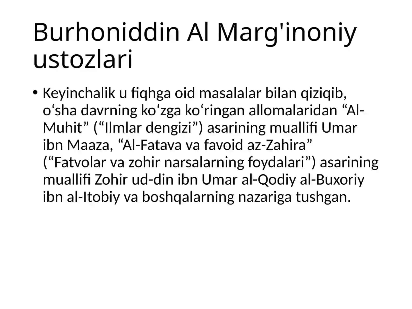 Burhoniddin Al Marg'inoniy 4