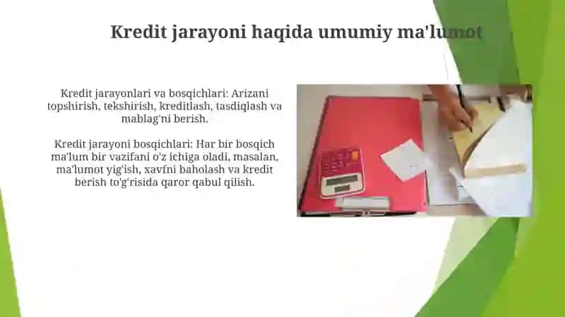Kreditlash jarayonlari va ularning bosqichlari 4