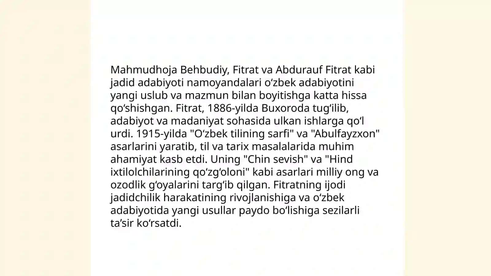 Fitratning Adabiyotshunoslik Faoliyatiga Doir Tadqiqot va Maqolalarini O'rganish 4