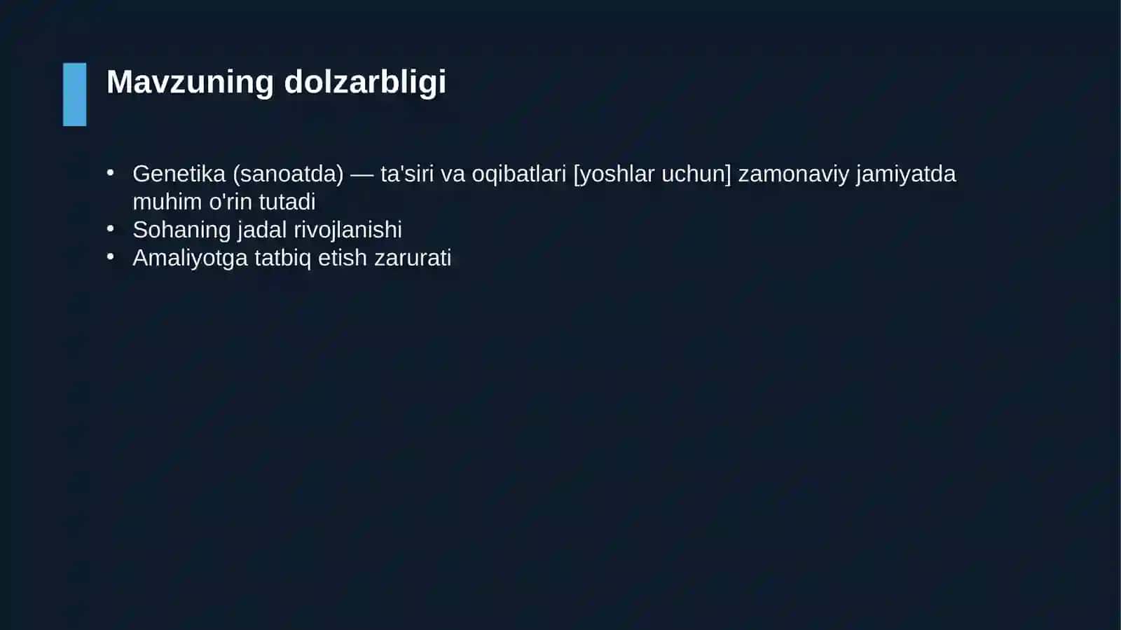 Genetika (sanoatda) — ta'siri va oqibatlari [yoshlar uchun] 4