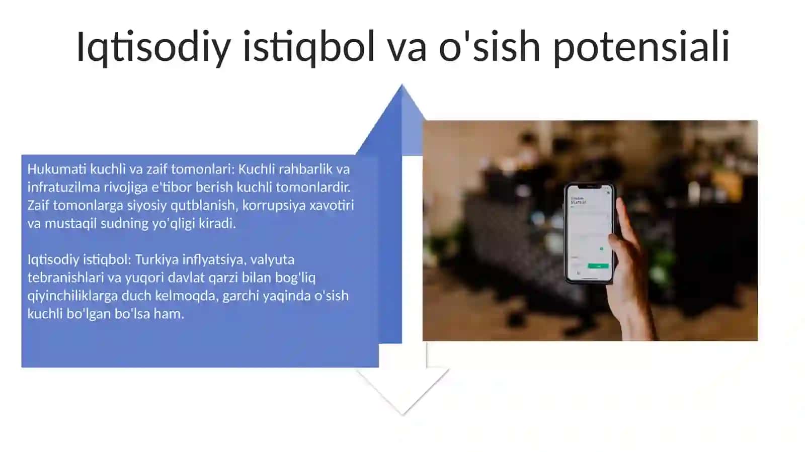Turkiya davlatda xorijiy investitsiyalar va davlatning kuchli va kuchsiz tomonlari 4