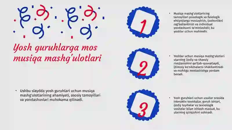 MTT ning turli yosh guruhlarida musiqa mashg'ulotini tashkil etish 4
