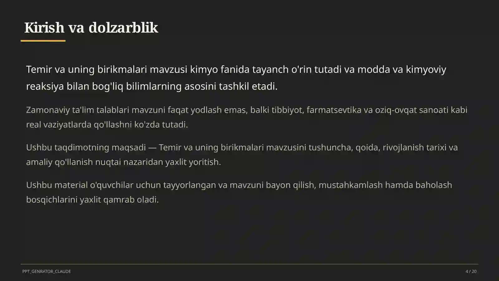 Temir va uning birikmalari (9-sinf) 4