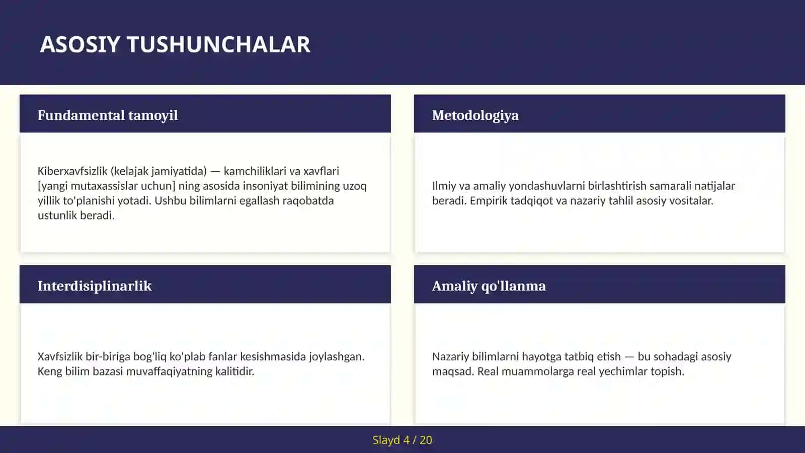 KIBERXAVFSIZLIK (KELAJAK JAMIYATIDA) — KAMCHILIKLARI VA XAVFLARI [YANGI MUTAXASSISLAR UCHUN] 4