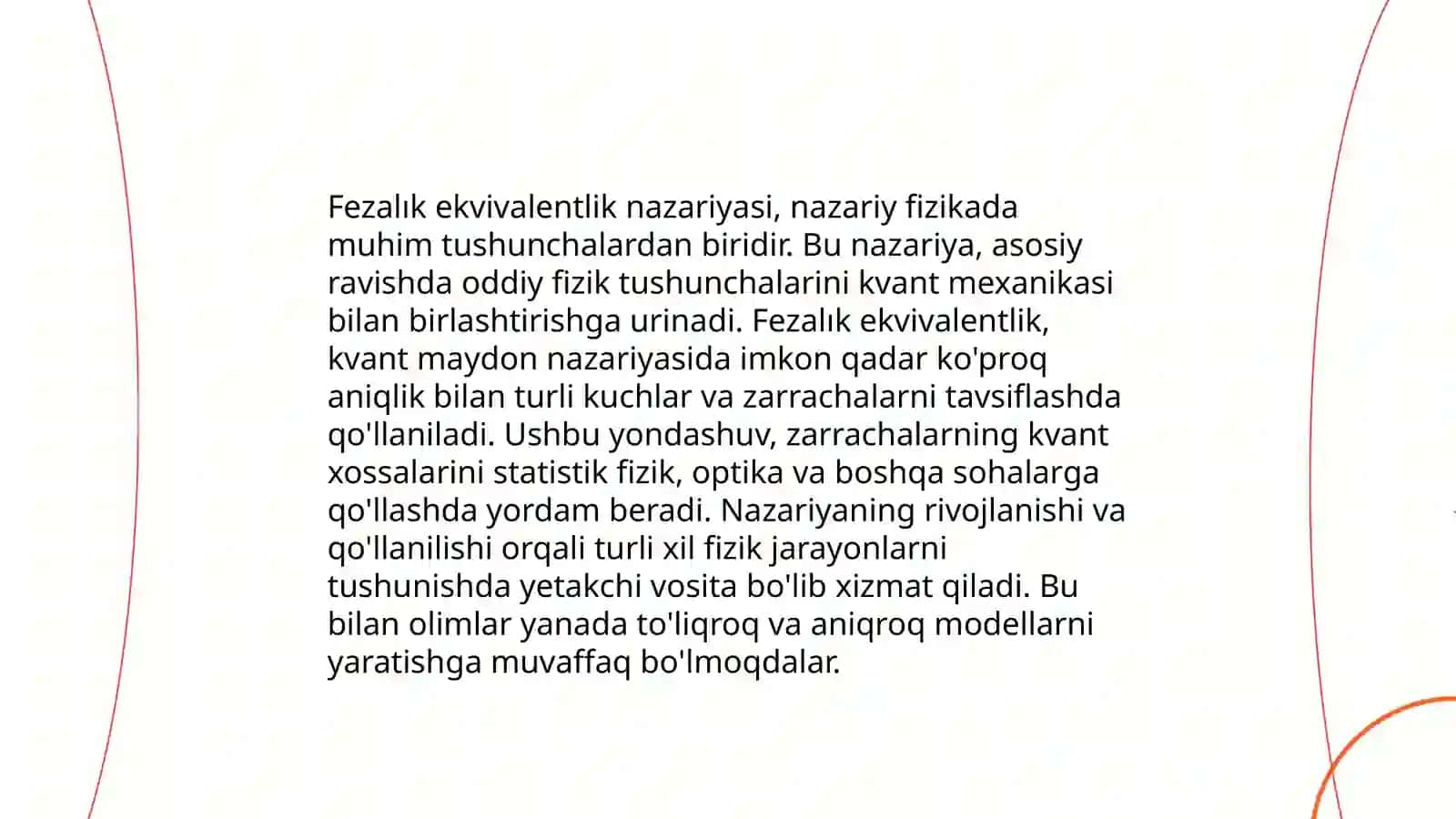 Fezalogiya. Fezalogiya ekvivalentlik xodisasi 4