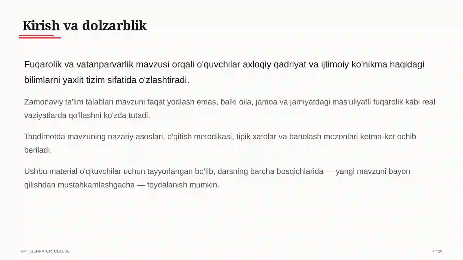 Fuqarolik va vatanparvarlik (8-sinf) 4