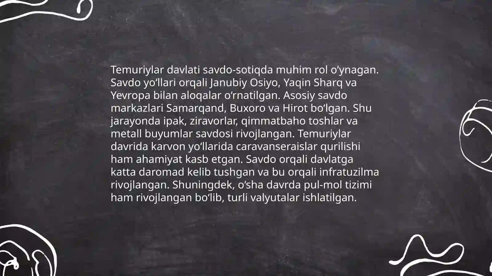 Temuriylar davri iqtisodiy gʻoyalarning taʼsiri 4