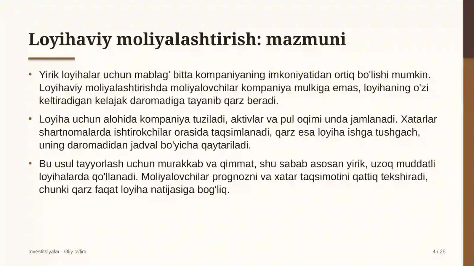 telekommunikatsiya kompaniyalarida loyihaviy moliyalashtirish 4280 4