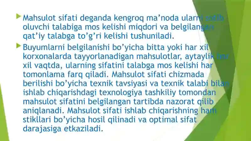 DETALLAR SIFATINI NAZORAT QILISH USULLARI 4