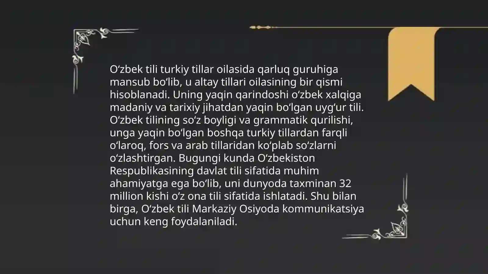 Turkiy tillar, jumladan, o'zbek tilining qardoshlik masalasi 4