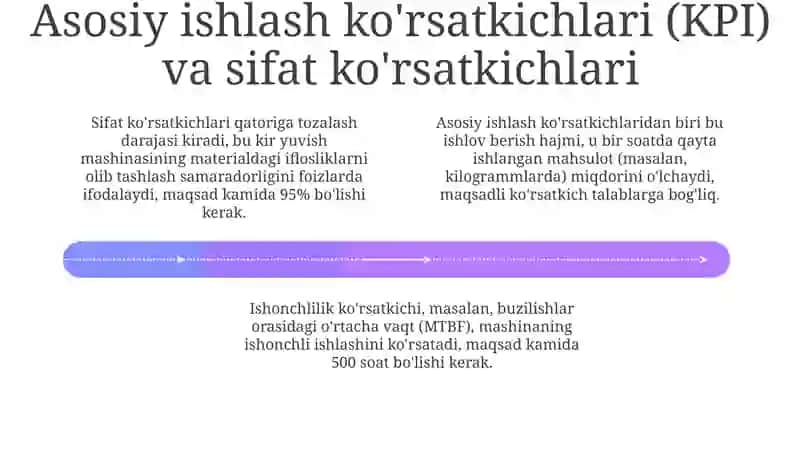 Ho'l usulda ishlovchi aparatning asosiy ko'rsatkichlari 4