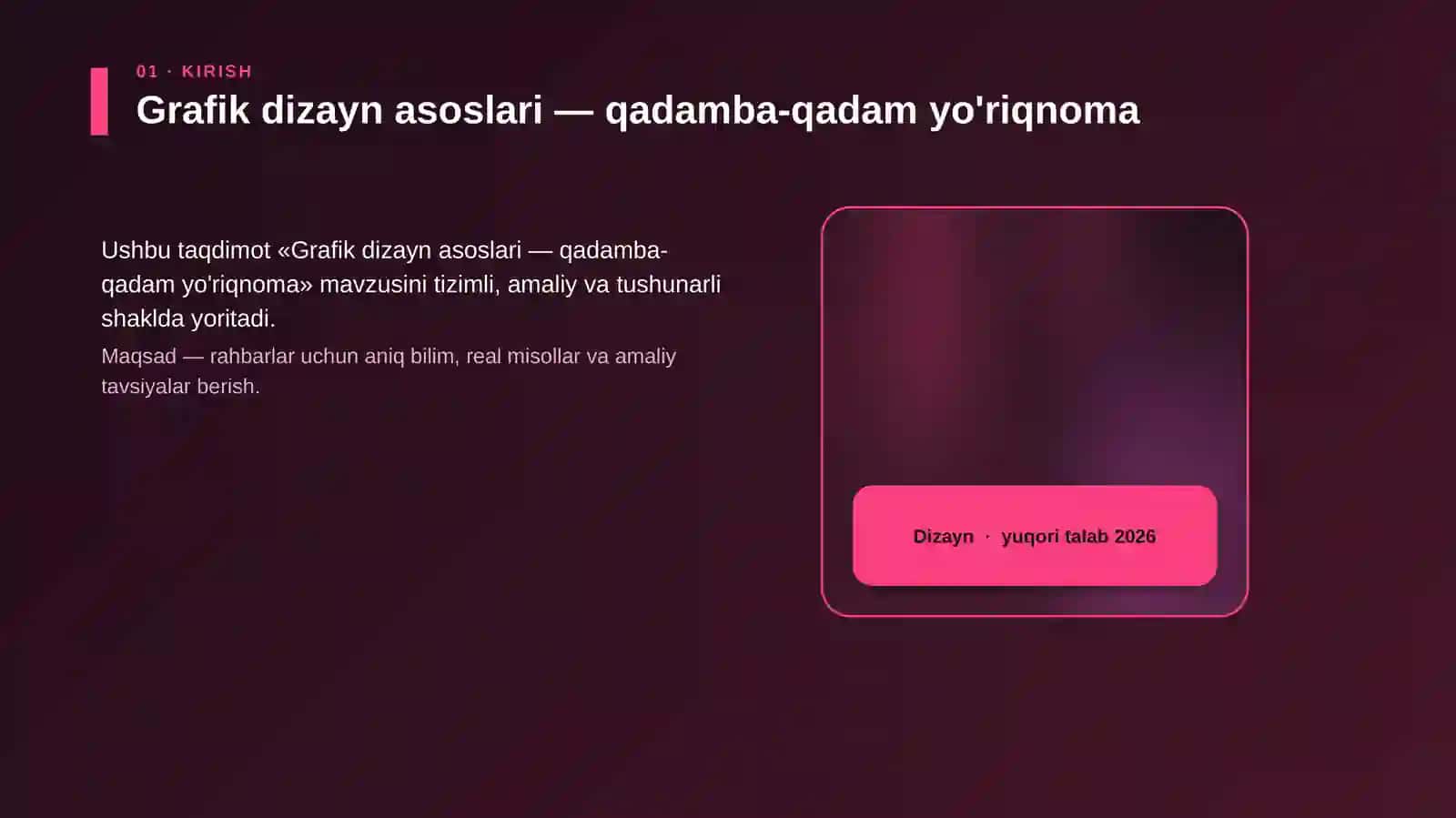 Grafik dizayn asoslari — qadamba-qadam yo'riqnoma 4