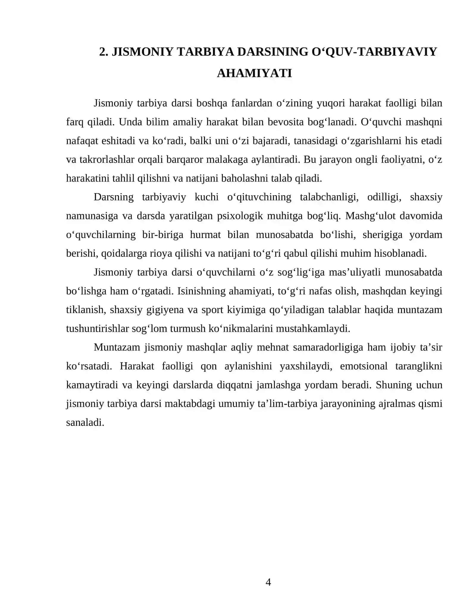 Jismoniy tarbiya darsini tashkil etishning usuliy asoslari va mazmuni 4