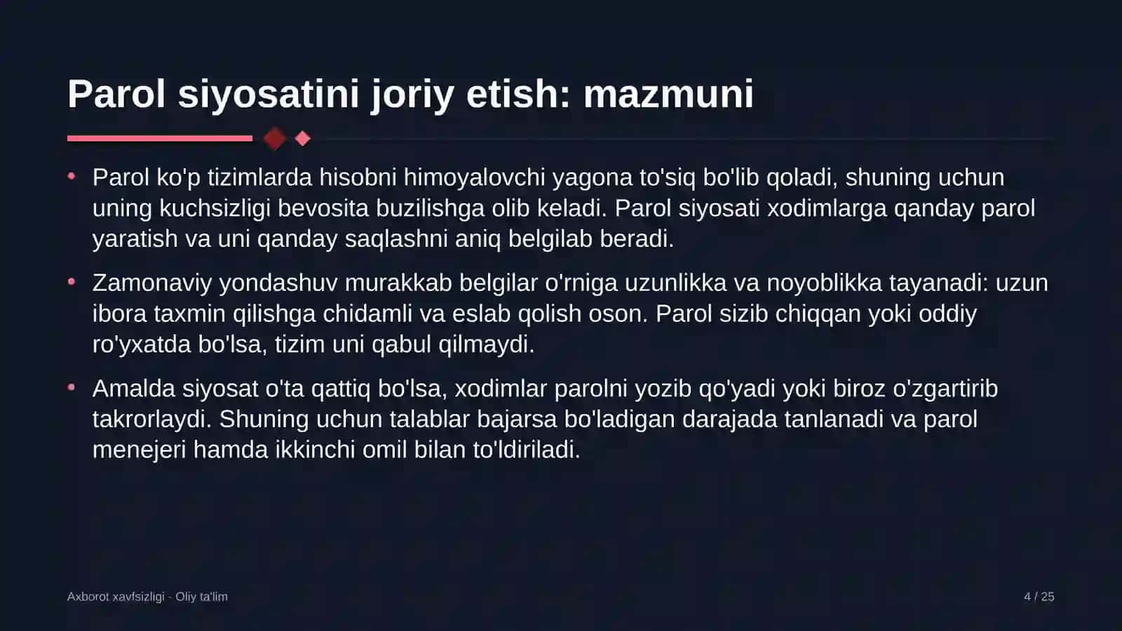 Elektromobillarni quvvatlash stansiyalarida parol siyosatini joriy etish 4