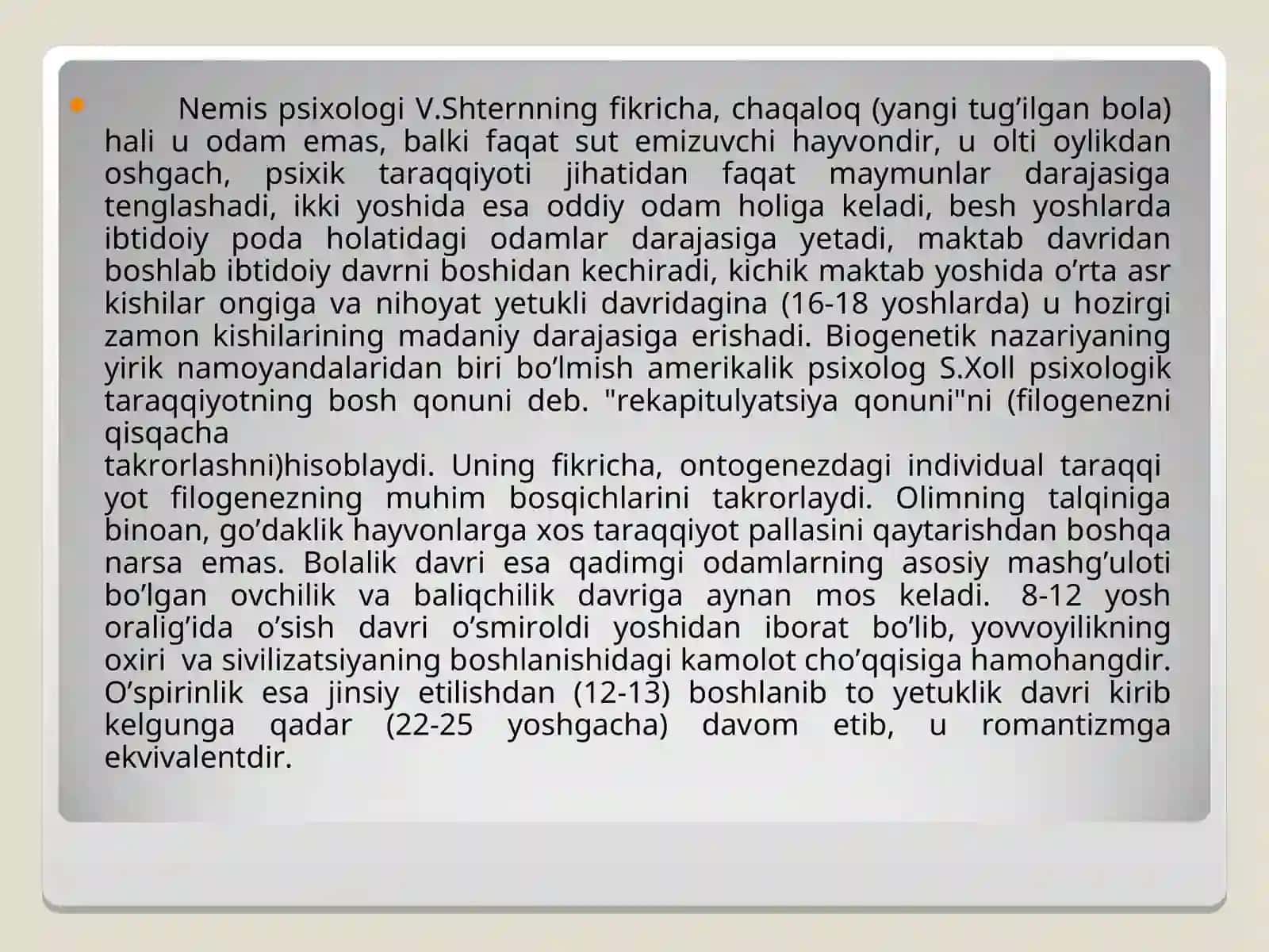 CHЕT EL PSIХОLОGIYASIDA SHAXS NAZARIYALARI 4