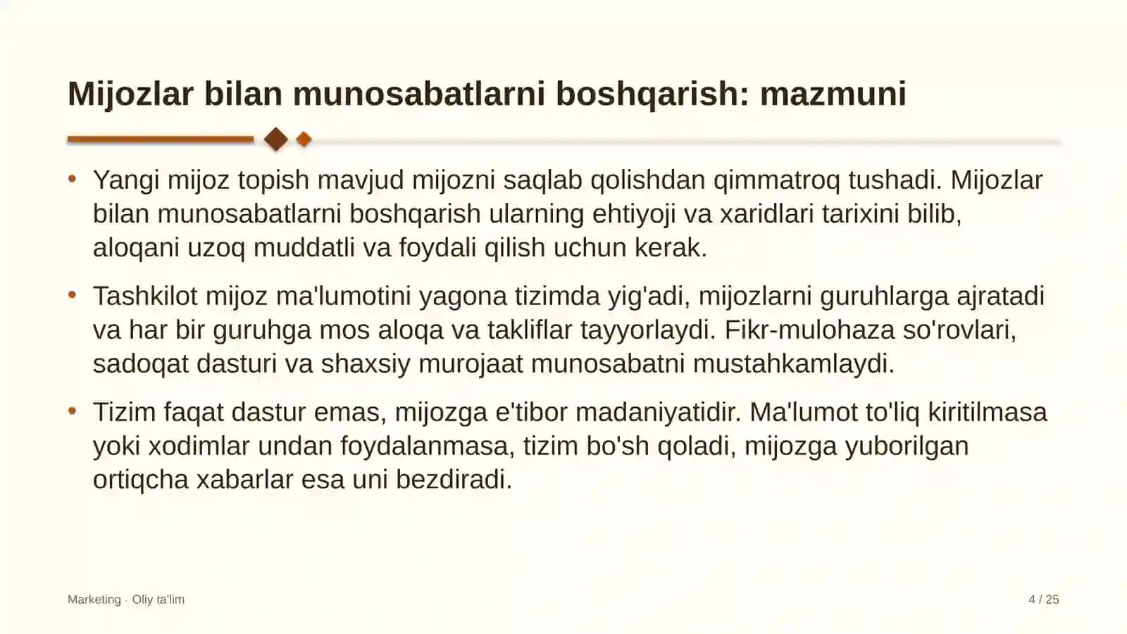 ulgurji savdoda mijozlar bilan munosabatlarni boshqarish 8505 4