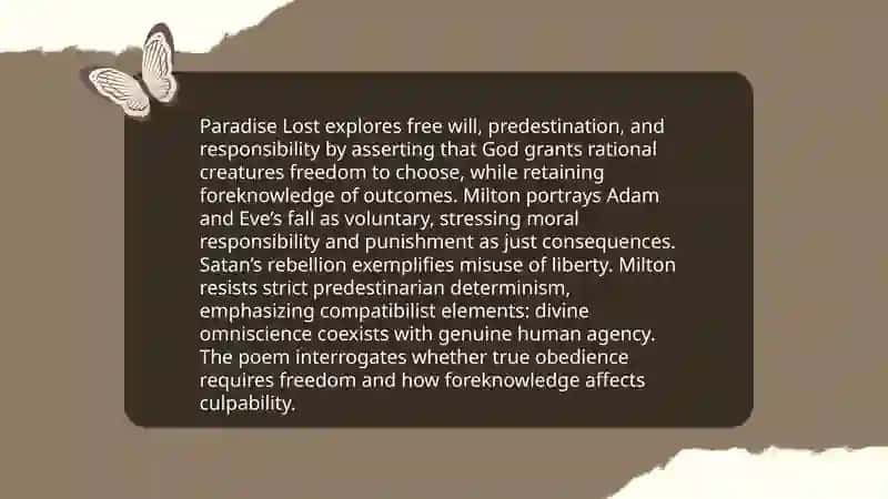 The epic poem "Paradise Lost" by John Milton 4