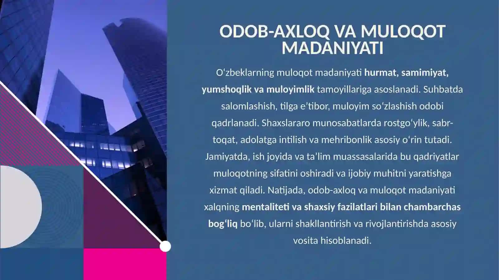 O’zbeklar mentalitetida muomala madaniyati 4