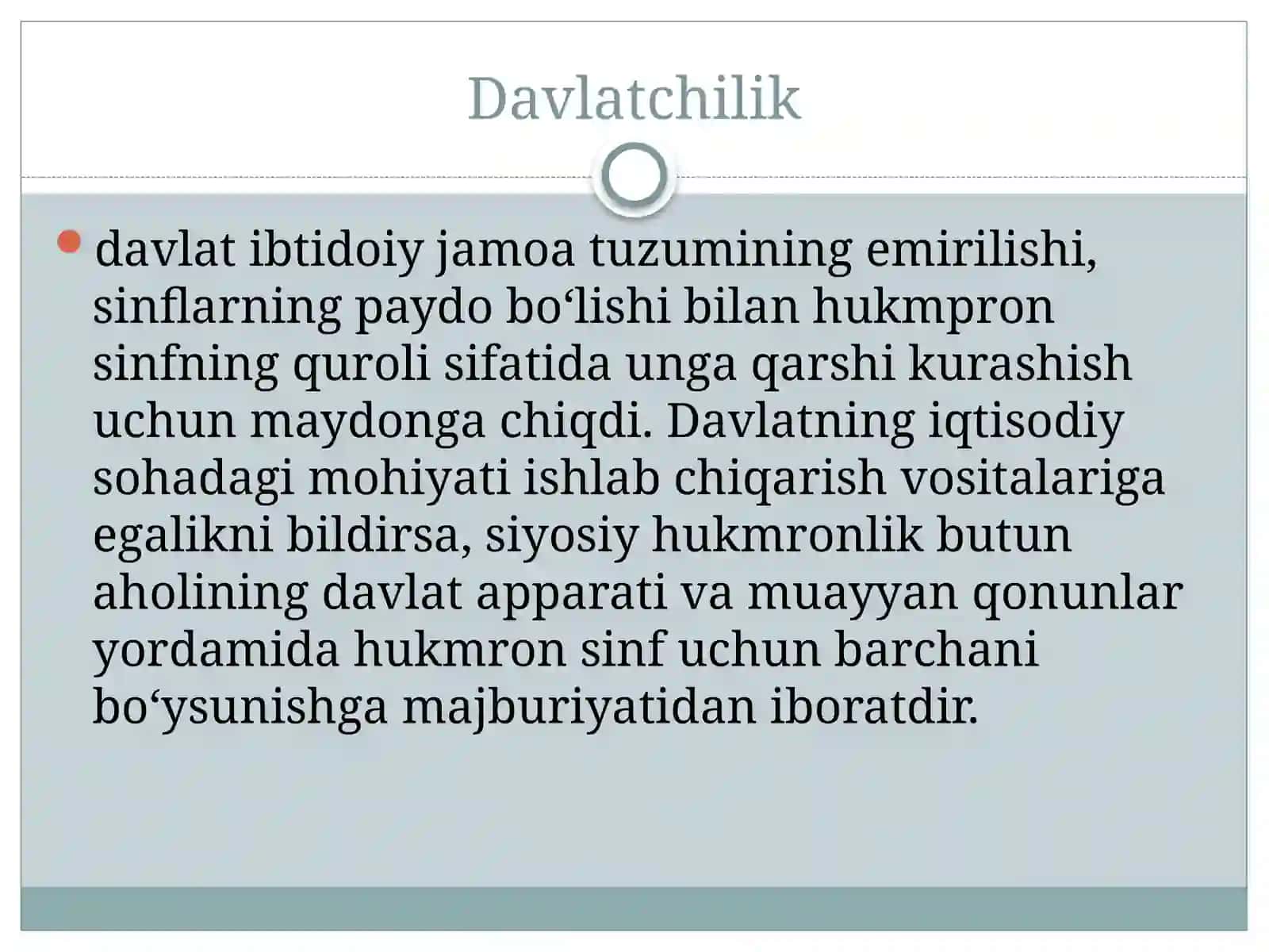 oʻzbek davlatchiligi tarixi faniga kirish 4