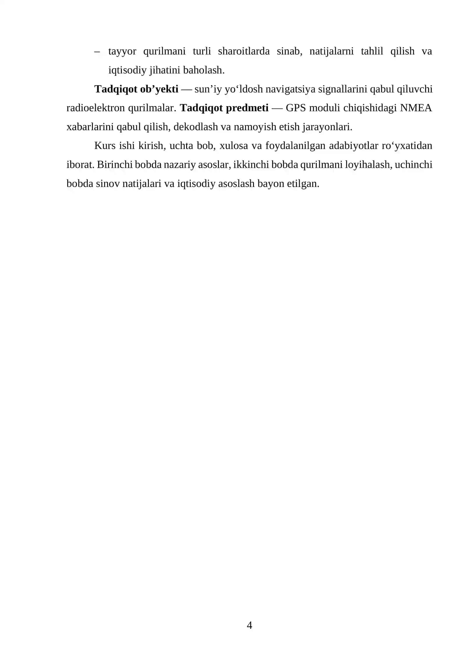 GPS MODULIDAN MA’LUMOTLARNI QABUL QILUVCHI QURILMANI ISHLAB CHIQISH 4