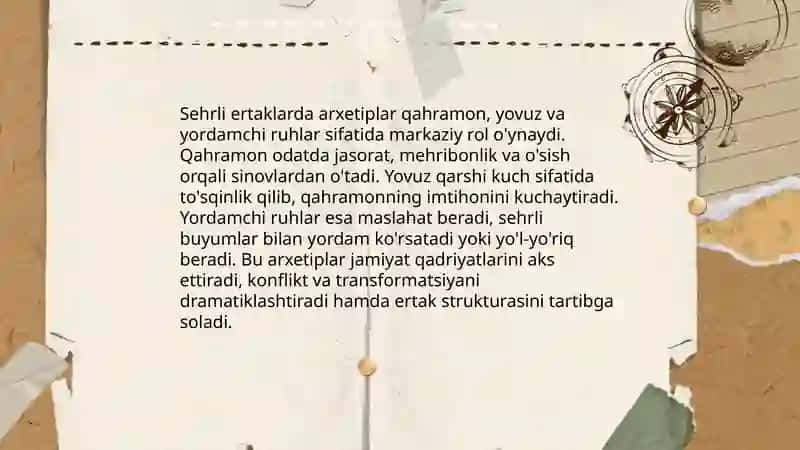 Sehrli ertaklar va ularning tahlili 4