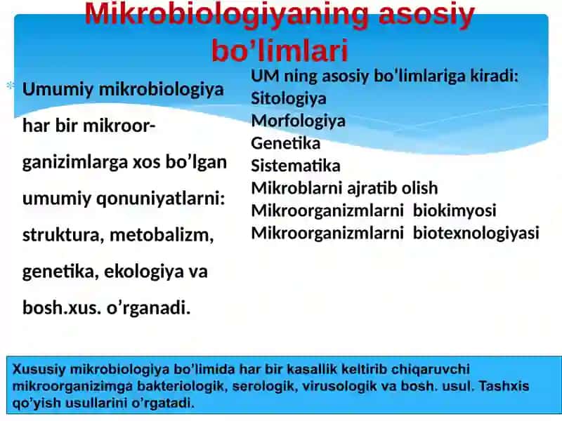 Tibbiy mikrobiologiya, virusologiya va immunologiya modulining maqsadi va vazifalari 4