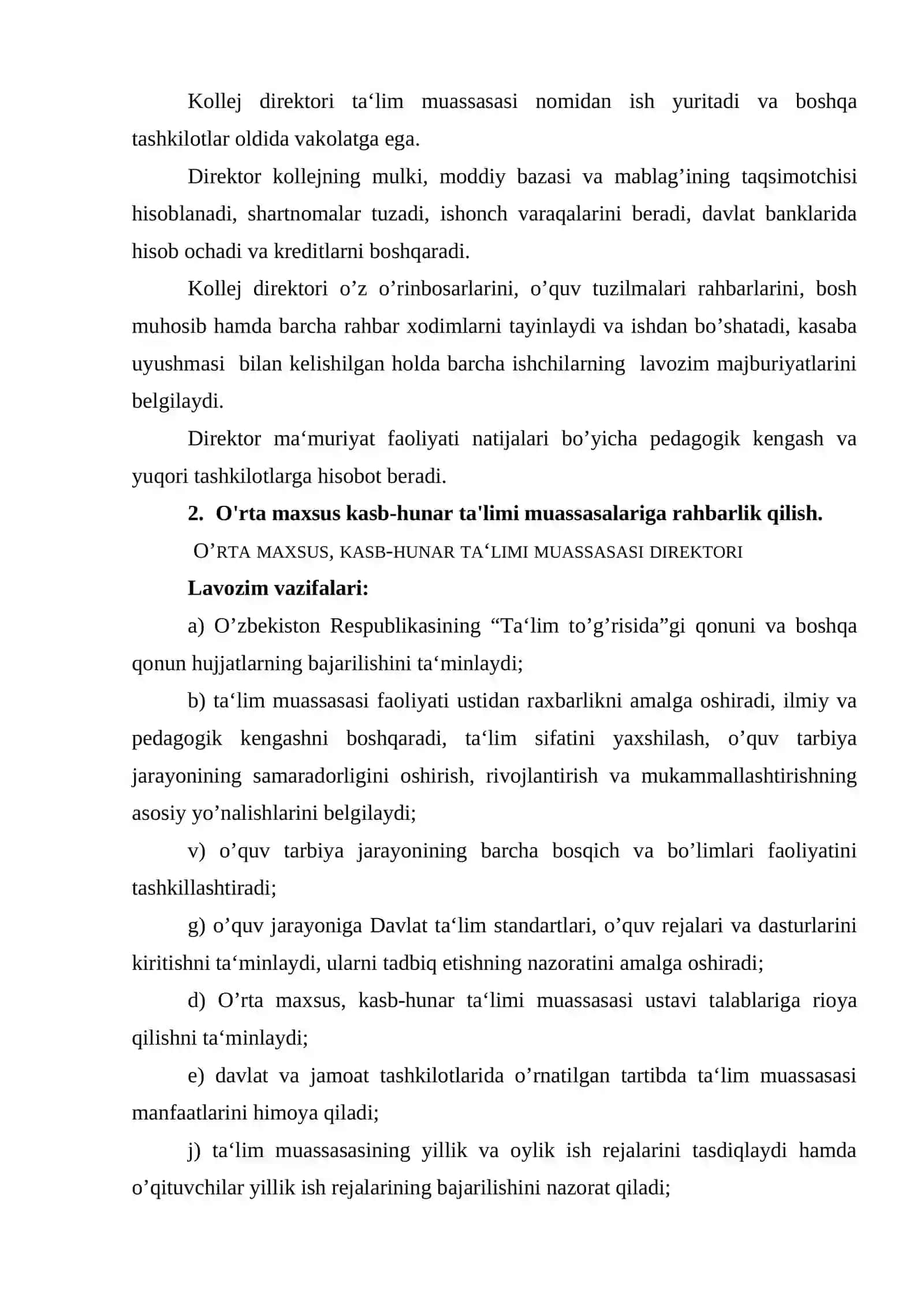 O'rta maxsus, kasb-hunar ta'limi muassasalarini boshqarish 4