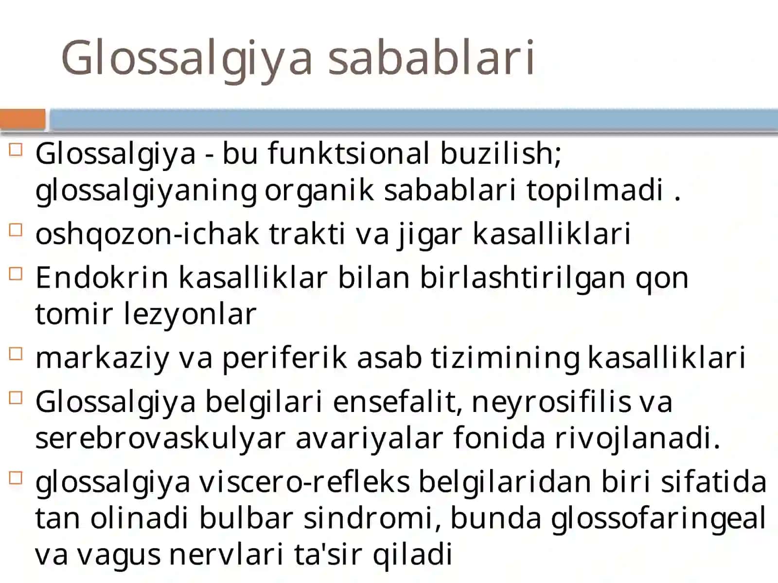 Glossalgiya: umumiy somatik kasalliklar bilan bog‘liqligi va fizioterapiya yondashuvi. 4