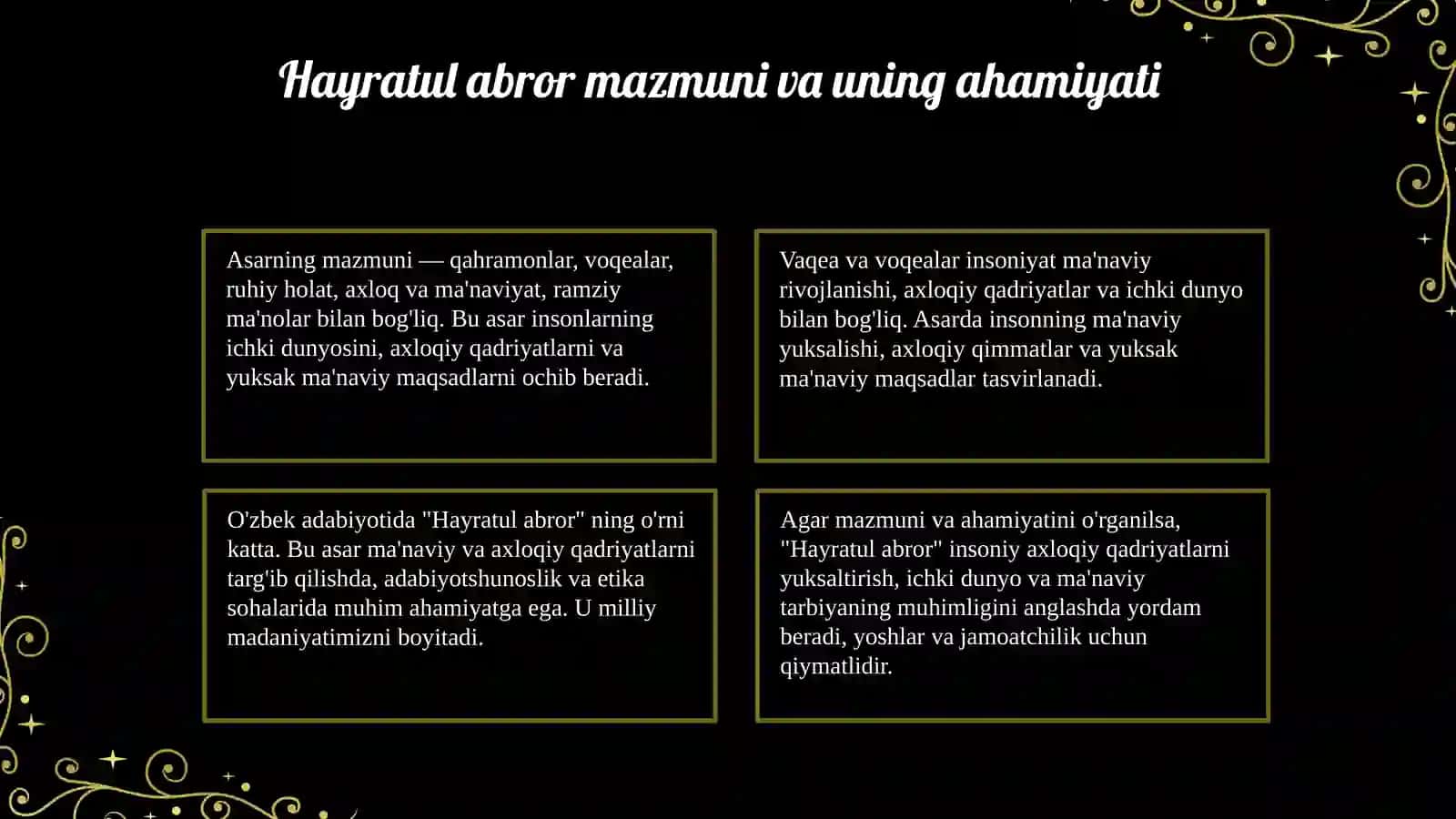 Alisher Navoiy Hayratul abror asari 4