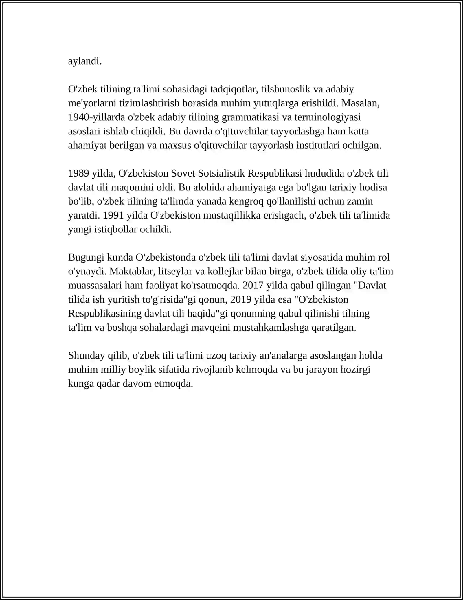 O'ZBEK TILI O'QITISH METODIKASI FANINING SHAKLLANISHI 4