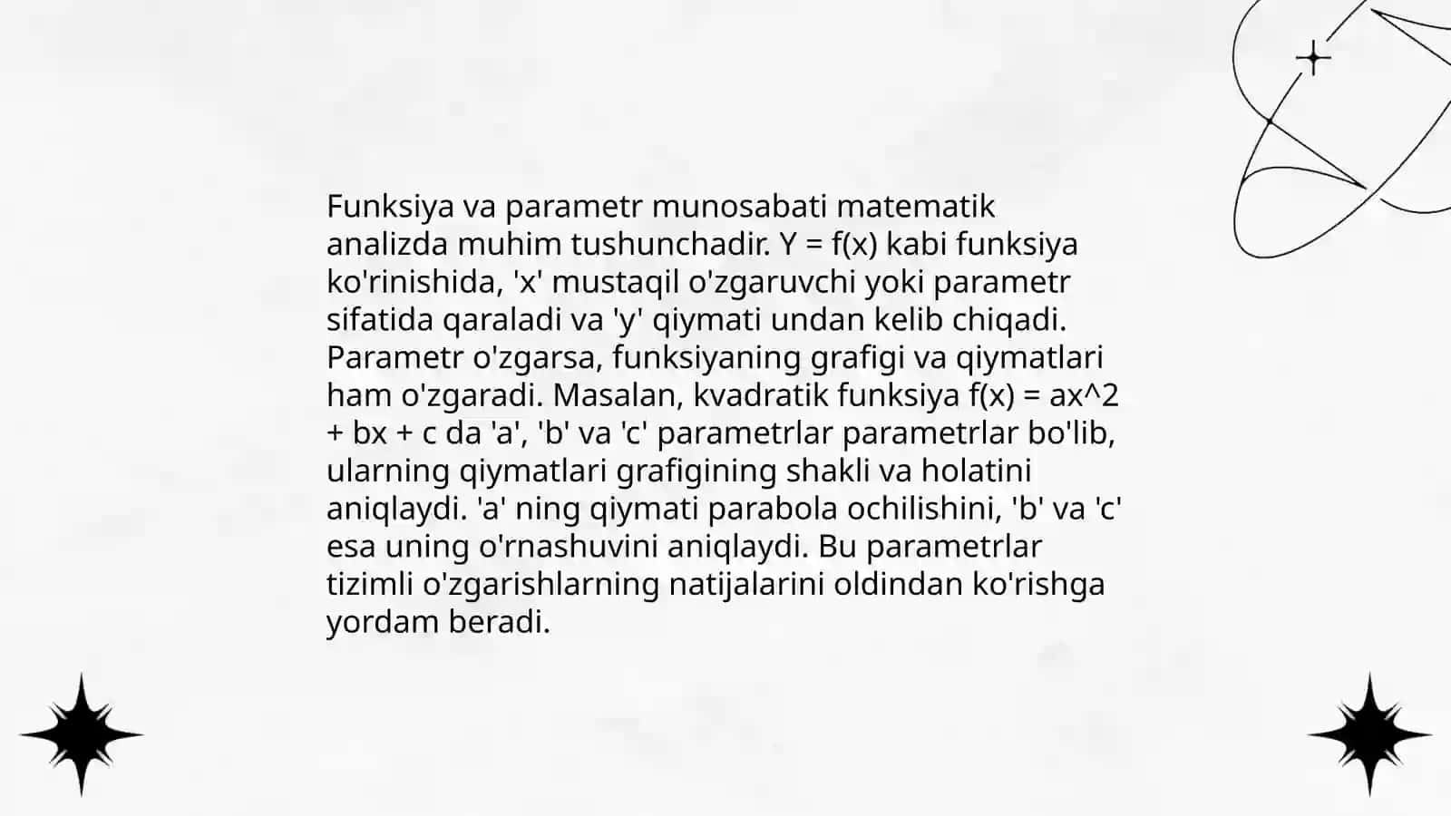 Parametrlarni aniqlash 4