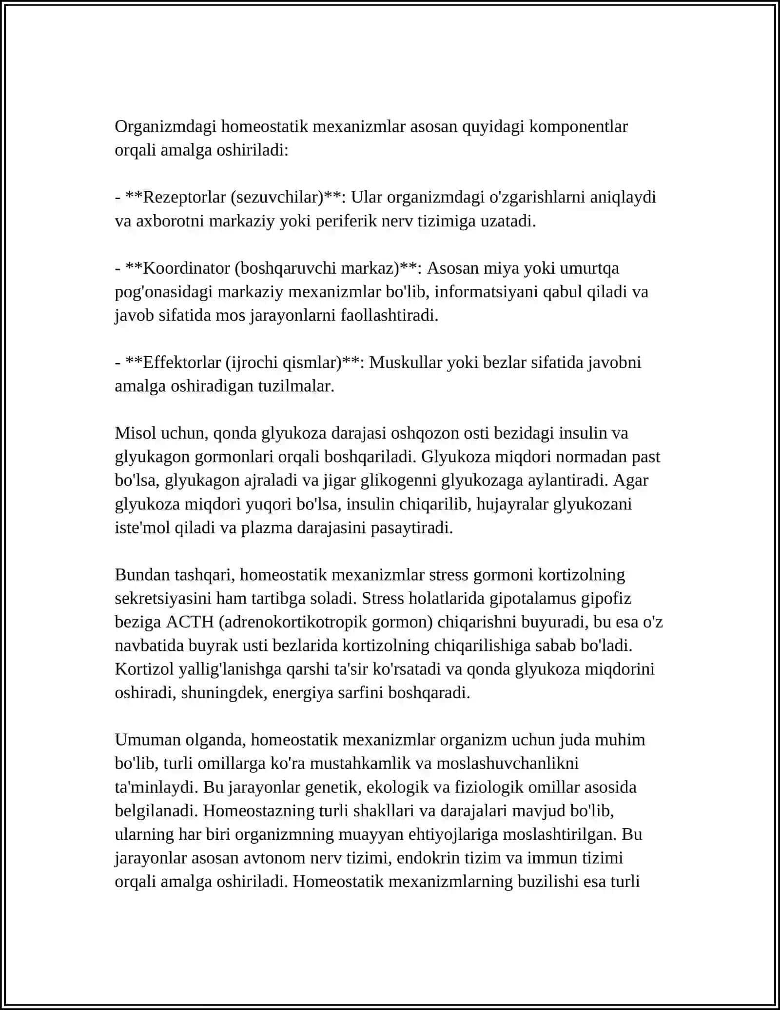 ORGANIZMNING MUHOFAZA KONPENSATOR MOSLASHISH REAKSIYASI 4
