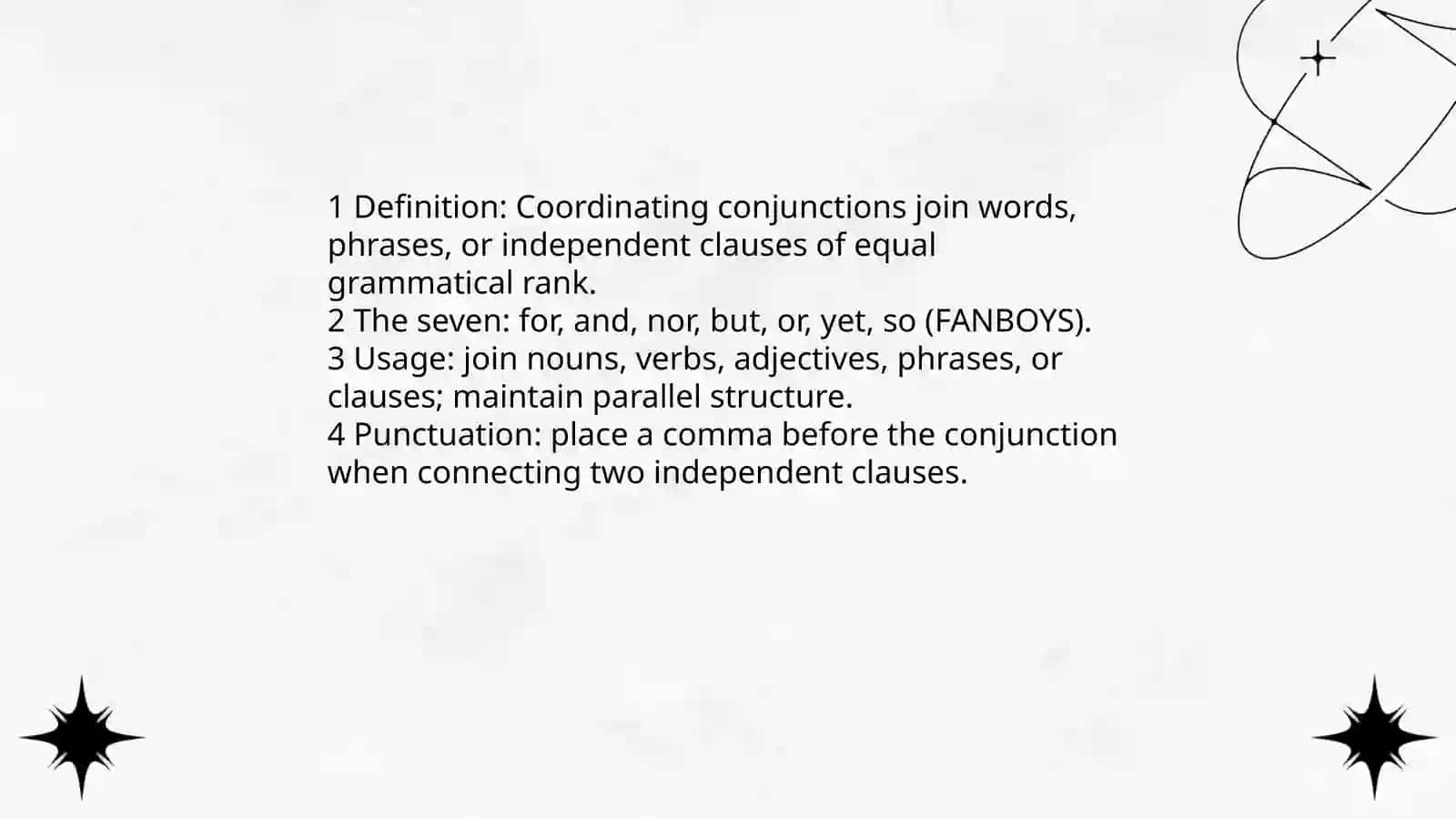 Conjunctions 4