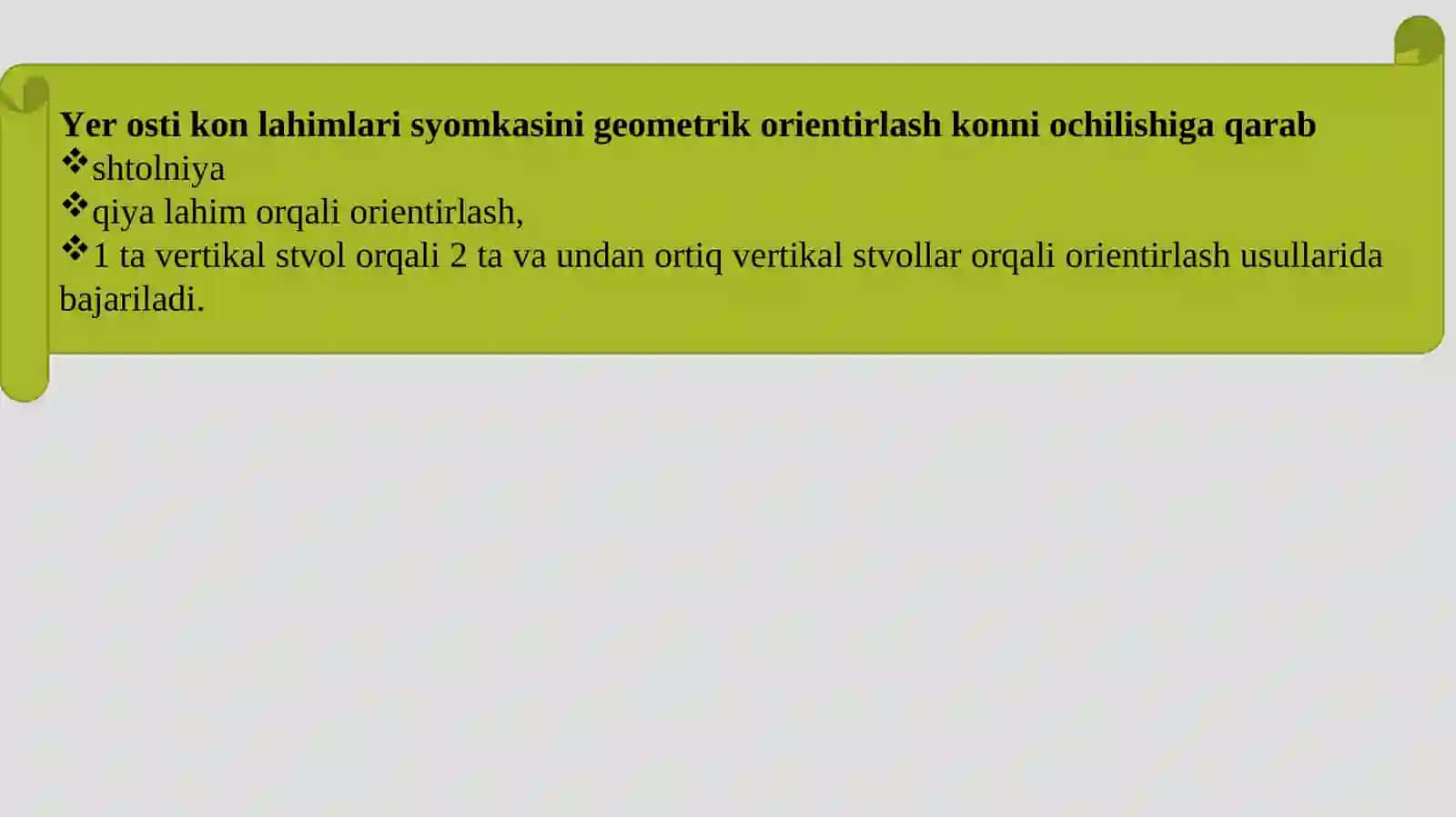 Yer osti kon lahimlarini orientirlash 4