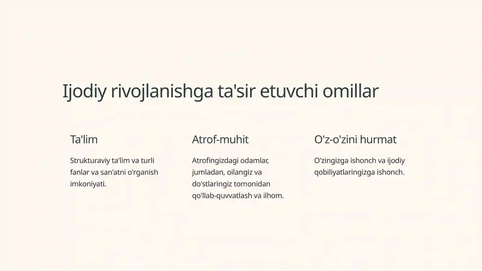 Ijodiy shaxsni rivojlantirish nazariyasi 4