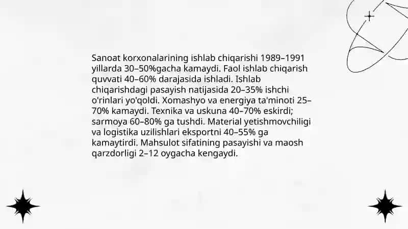 Mustaqillik arafasida respublikadagi ijtimoiy-iqtisodiy va siyosiy holat 4