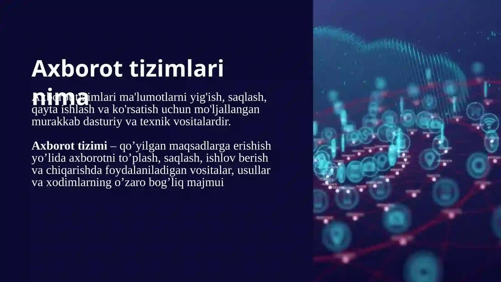 Axborot tizimlari komponentalari 4