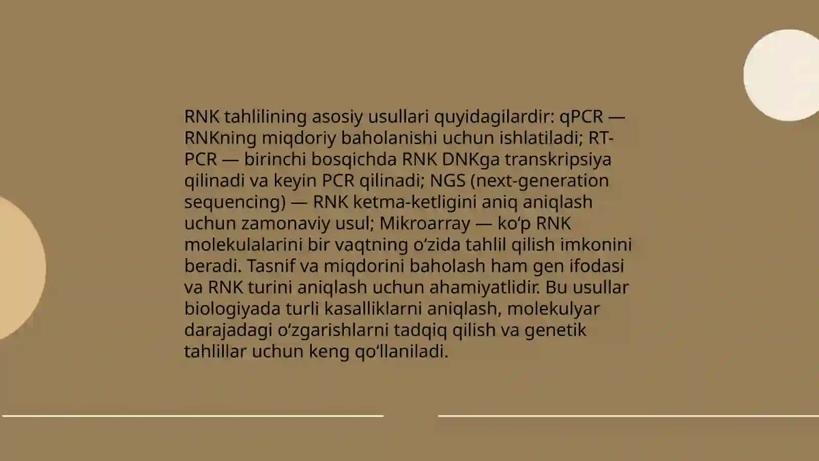 Odamlar mesolalari hujayralaridagi RNKning tahlili 4