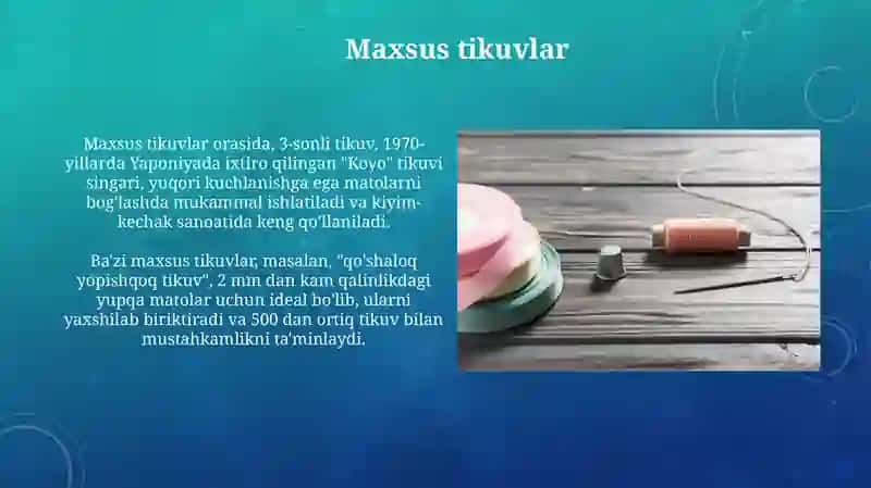Yassi tikuvlar 4