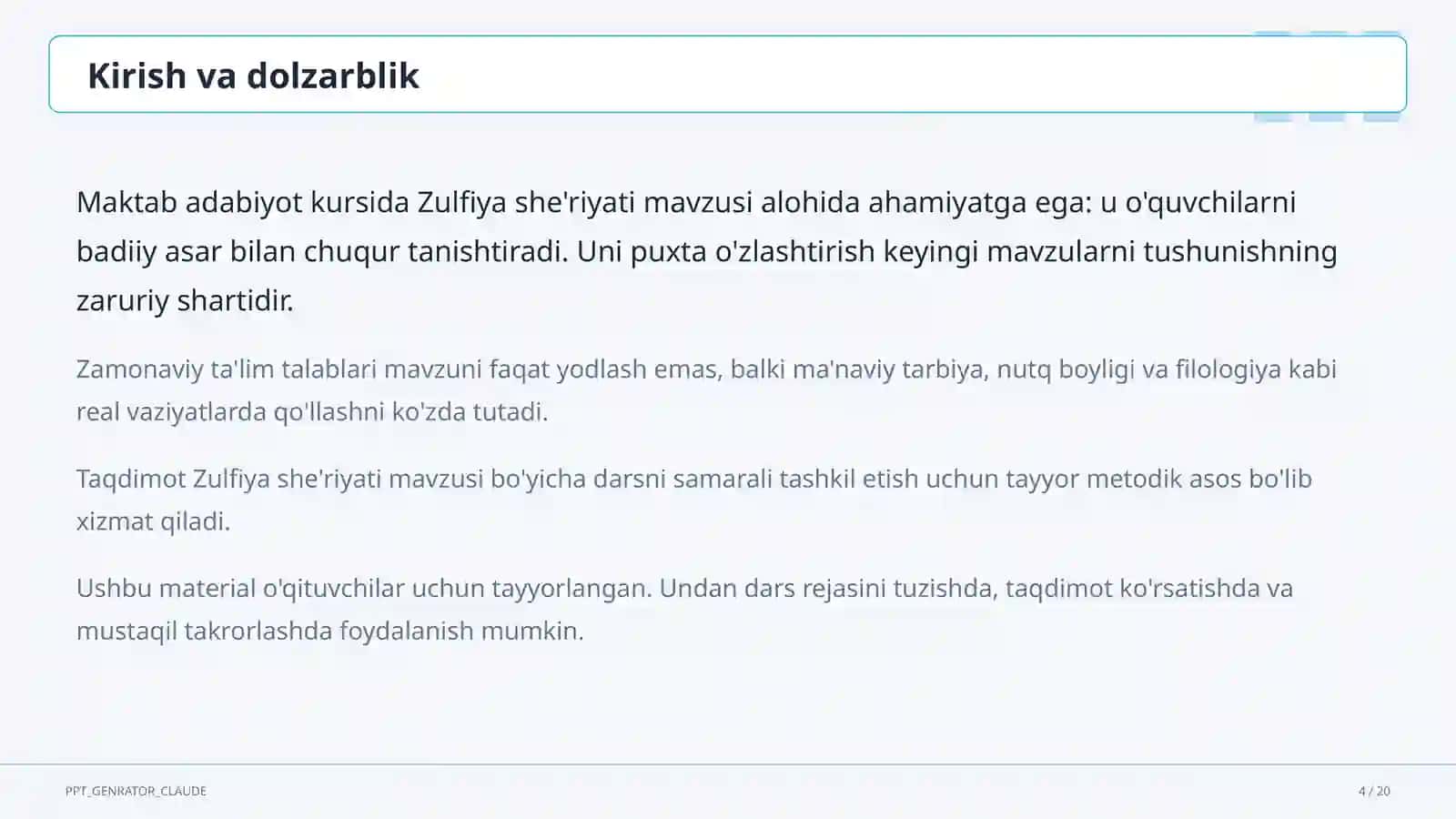 Zulfiya she'riyati (6-sinf) 4