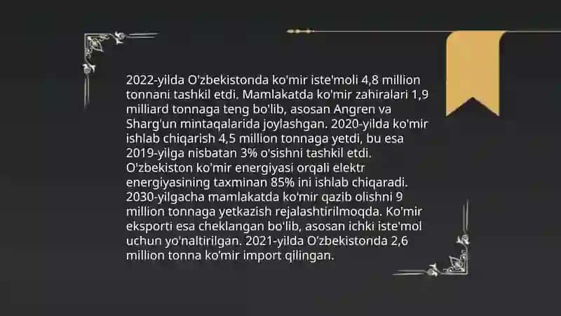 Ananaviy va noanaviy energiya manbalaridanfoydalanishning statistikalari 4