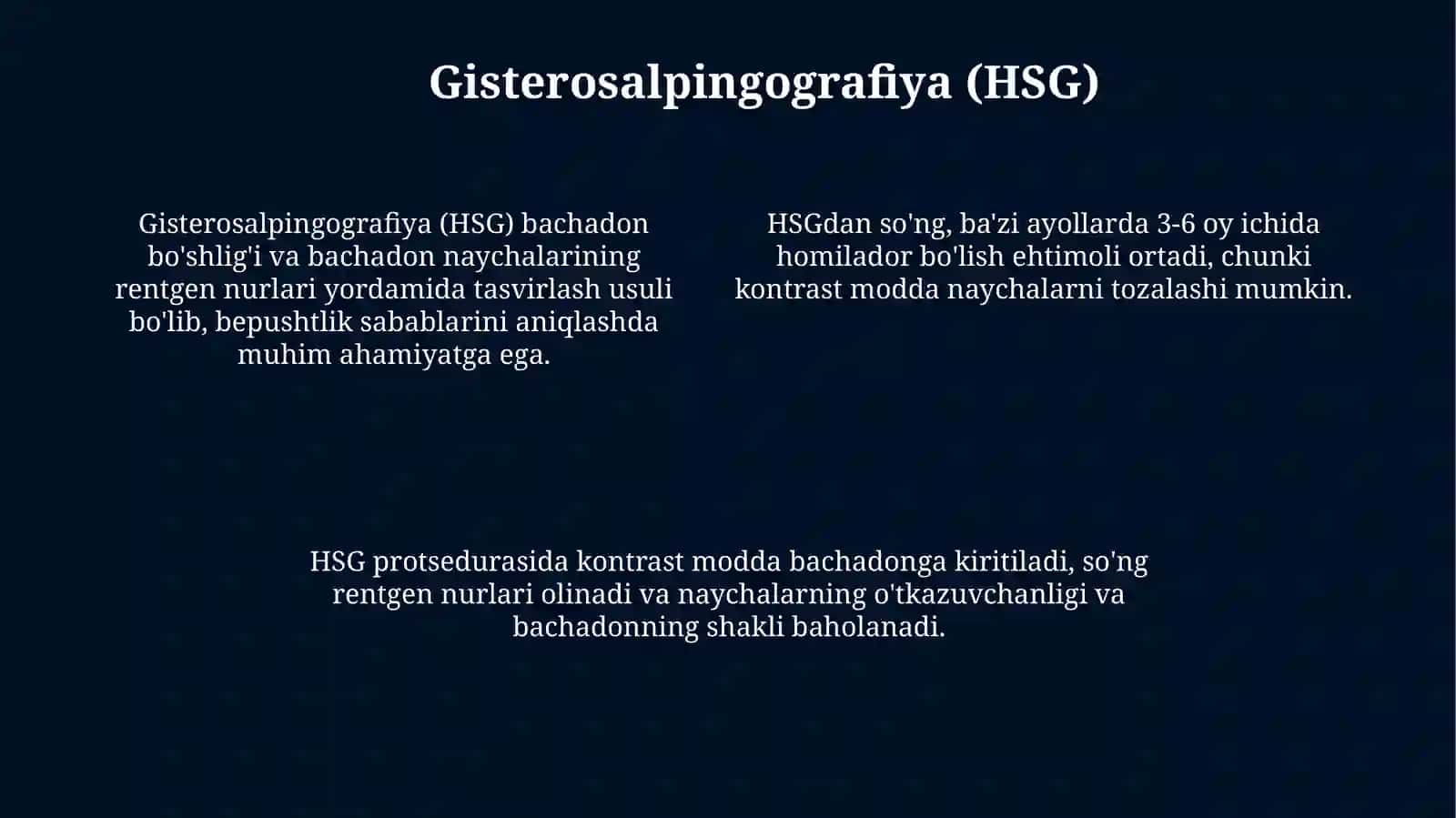 Reproduktiv azolar kasaliklarida rentgenologik tekshirish usullari 4