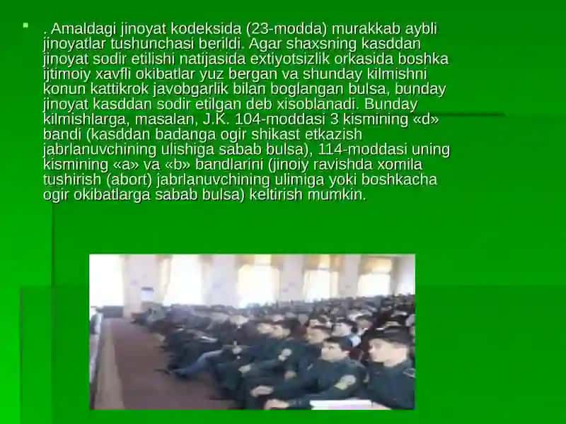 Jinoiy jazolar tizimi 4