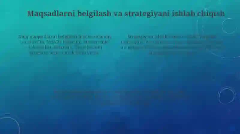 Biznesni rejalashtirishning asosiy qoidalari 4